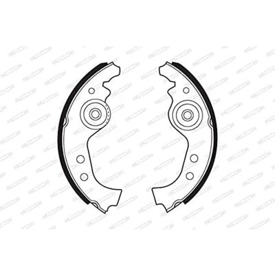 Set di Ganasce Freno FERODO - Fiat, Seat, Saab - 185mm - 4 pezzi Set di Ganasce Freno FERODO - Fiat, Seat, Saab - 185mm - 4 pezzi