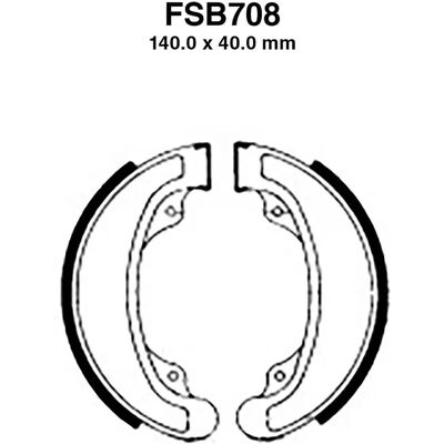 Ferodo FSB 708 Brake Shoe - Brake Shoe Ferodo FSB 708 Brake Shoe - Brake Shoe