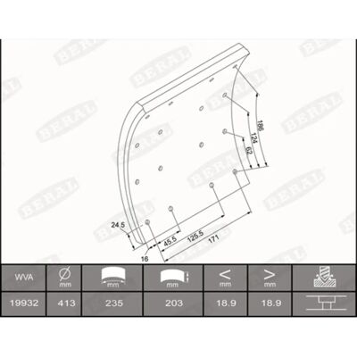 Beral Ensemble de Plaquettes de Frein - Kit de Frein Beral Ensemble de Plaquettes de Frein - Kit de Frein