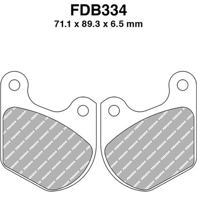 FERODO FDB334 Pastiglie freno - Prestazioni da corsa - Freni FERODO FDB334 Pastiglie freno - Prestazioni da corsa - Freni