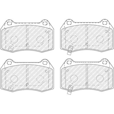 Plaquettes de frein Ferodo FDB1561 - Pack de 4, Compatible avec disques Plaquettes de frein Ferodo FDB1561 - Pack de 4, Compatible avec disques