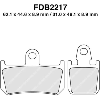 Ferodo Modello FDB 2217 ST Pastiglia freno - Pastiglia freno Ferodo Modello FDB 2217 ST Pastiglia freno - Pastiglia freno