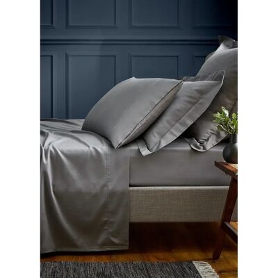 Bedeck of Belfast 600Tc Pillowcase - Grey Cotton Oxford Bedeck of Belfast 600Tc Pillowcase - Grey Cotton Oxford
