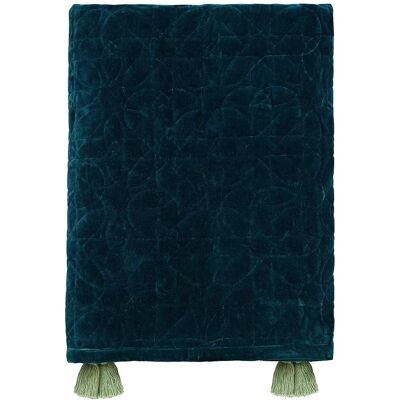 Morris & Co Honeysuckle & Tulip Quilted Throw - quilted throw Morris & Co Honeysuckle & Tulip Quilted Throw - quilted throw
