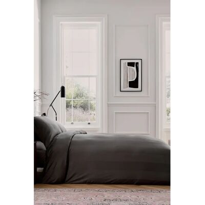 Bedeck of Belfast Fine Linens Serra Dobby Stripe Cover Set Charcoal - Bedding Set Bedeck of Belfast Fine Linens Serra Dobby Stripe Cover Set Charcoal - Bedding Set