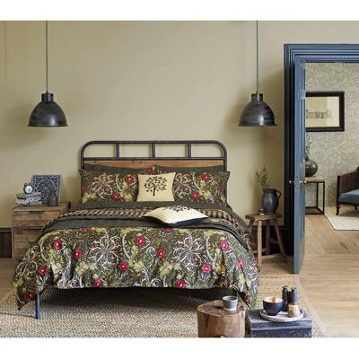 Morris & Co. Seaweed Cotton Double Duvet Cover Set - Bedding Size Variations Morris & Co. Seaweed Cotton Double Duvet Cover Set - Bedding Size Variations