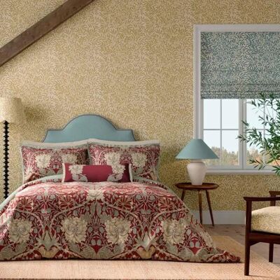 Morris & Co. Honeysuckle & Tulip Cotton Duvet Cover Set - Duvet Cover Set Morris & Co. Honeysuckle & Tulip Cotton Duvet Cover Set - Duvet Cover Set