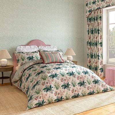 Sanderson Enys Garden Duvet Cover - King Size Blush & Jade - Bedding Sanderson Enys Garden Duvet Cover - King Size Blush & Jade - Bedding