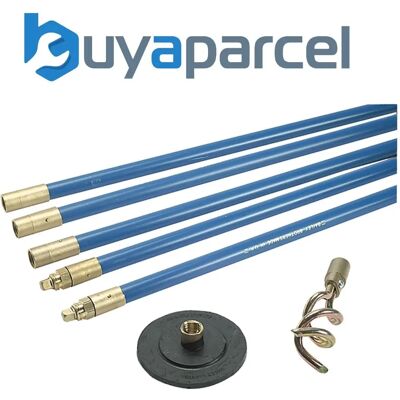 Bailey 1323 Lockfast Drain Rod Set - Blue - 3/4in x 3ft Bailey 1323 Lockfast Drain Rod Set - Blue - 3/4in x 3ft
