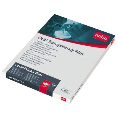 Nobo Laser Printer Film - Klar Transparensfilm - A4 - 50 Ark Nobo Laser Printer Film - Klar Transparensfilm - A4 - 50 Ark