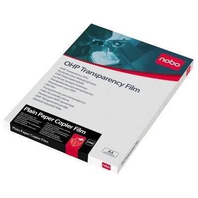 Nobo Transparentfolie - 100 Blatt - A4 - Klar Nobo Transparentfolie - 100 Blatt - A4 - Klar
