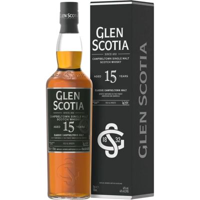 Glen Scotia 15 ans 0,7l 46% - Publicité Glen Scotia 15 ans 0,7l 46% - Publicité