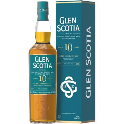 Glen Scotia 10 Jahre Unpeated Classic Campbeltown Malt - Geschenkbox 0,7L Glen Scotia 10 Jahre Unpeated Classic Campbeltown Malt - Geschenkbox 0,7L