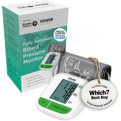 Kinetik Wellbeing Automatic Blood Pressure Monitor - Blood Pressure Monitor Kinetik Wellbeing Automatic Blood Pressure Monitor - Blood Pressure Monitor