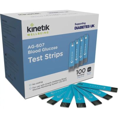 Kinetik Kinetik Wellbeing Blood Glucose Test Strips - Pack of 100 Kinetik Kinetik Wellbeing Blood Glucose Test Strips - Pack of 100
