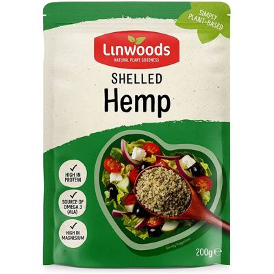 Sementes de cânhamo Linwoods - Descascadas, 200g Sementes de cânhamo Linwoods - Descascadas, 200g