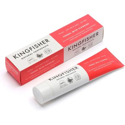 Kingfisher Naturlig Tannkrem Fennikel med Fluor (100ml) Kingfisher Naturlig Tannkrem Fennikel med Fluor (100ml)