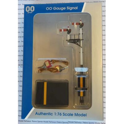 Dapol 4L-001-006 GWR Junction Left Hand Short Post Signal - 2 Arms Signal Scale Model Dapol 4L-001-006 GWR Junction Left Hand Short Post Signal - 2 Arms Signal Scale Model