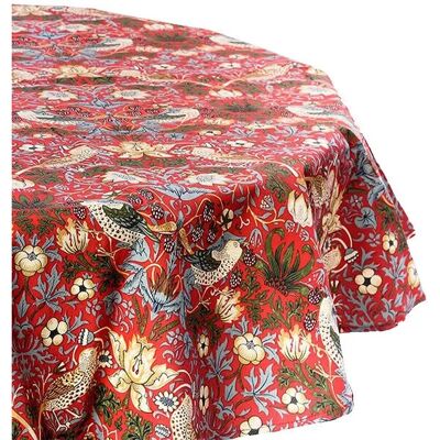 William Morris - Strawberry Thief - Red - Tablecloth William Morris - Strawberry Thief - Red - Tablecloth