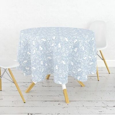 Le Chateau Textiles William Morris Forest Life Blue 132cm Round Cotton Tablecloth - Tablecloth Le Chateau Textiles William Morris Forest Life Blue 132cm Round Cotton Tablecloth - Tablecloth