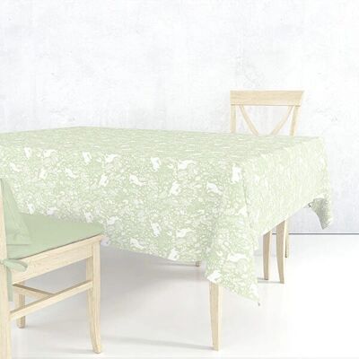 Le Chateau Textiles William Morris Forest Life Green 132X178cm Acrylic Tablecloth - Tablecloth Le Chateau Textiles William Morris Forest Life Green 132X178cm Acrylic Tablecloth - Tablecloth