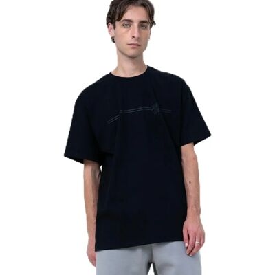 Camiseta Santa Cruz Opus Dot Stripe Negra Camiseta Santa Cruz Opus Dot Stripe Negra