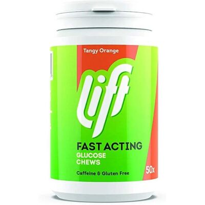 Lift Naranja Comprimidos de Glucosa - 50 Unidades - Glucose Chews Lift Naranja Comprimidos de Glucosa - 50 Unidades - Glucose Chews