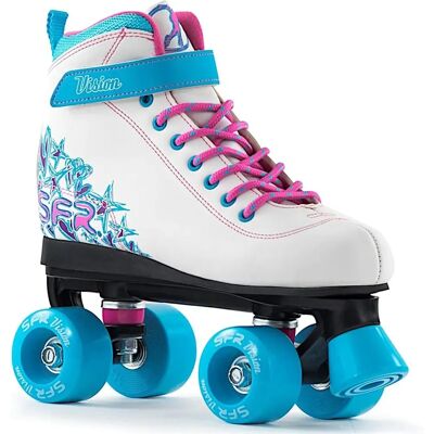 Sfr Skates Vision II Weiß/Blau Kinder Quad Roller Skates - Quad Roller Skates Sfr Skates Vision II Weiß/Blau Kinder Quad Roller Skates - Quad Roller Skates