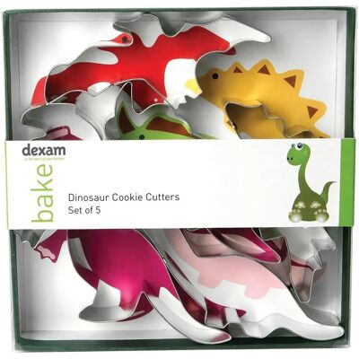 Dexam Swift Dinosaur Cookie Cutters Set - Silver Dexam Swift Dinosaur Cookie Cutters Set - Silver