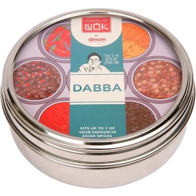 School Of Wok Dabba Stainless Steel Asian Spices Storage Tin - Spice Container Set School Of Wok Dabba Stainless Steel Asian Spices Storage Tin - Spice Container Set