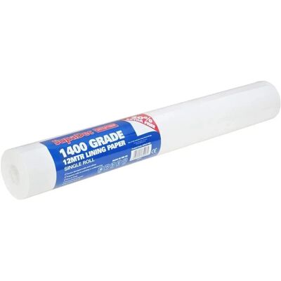 Supadec 1400 Grade Lining Paper - Wall & Ceiling Cover - 12m Supadec 1400 Grade Lining Paper - Wall & Ceiling Cover - 12m
