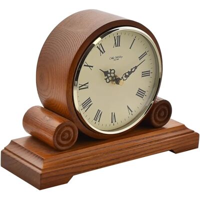 Widdop - W2649W - Walnut - Round - Mantel Clock Widdop - W2649W - Walnut - Round - Mantel Clock