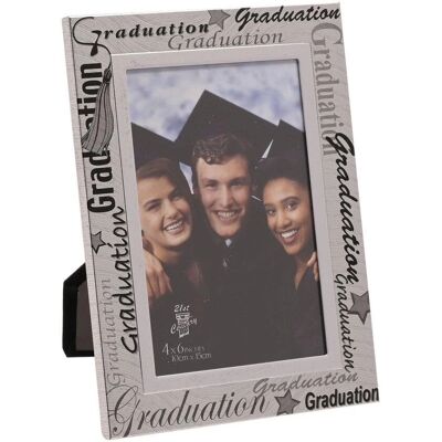 Widdop & Co. Cadre de Graduation en Aluminium Satin/Noir - Cadre Photo 4x6 - Publicité Widdop & Co. Cadre de Graduation en Aluminium Satin/Noir - Cadre Photo 4x6 - Publicité