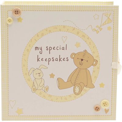 Widdop Brand Model - Button Corner Baby Memory Keepsake Box Widdop Brand Model - Button Corner Baby Memory Keepsake Box