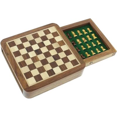 Widdop and Co. Emporium Collection Magnetic Chess Board with Drawer - Chess Set Widdop and Co. Emporium Collection Magnetic Chess Board with Drawer - Chess Set