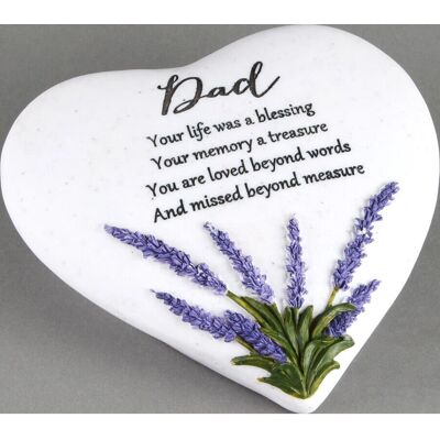 WIDDOP and Co. - Thoughts Of You Heart Stone - Lavender WIDDOP and Co. - Thoughts Of You Heart Stone - Lavender