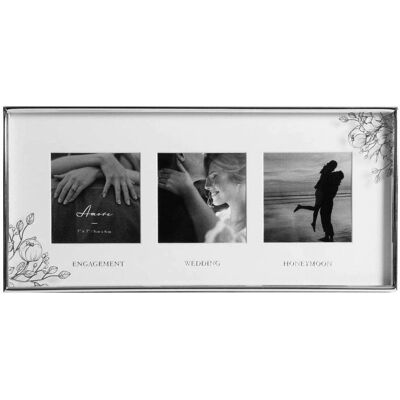 WIDDOP and Co. - 3 x 3 ft - Silver - Floral - Frame WIDDOP and Co. - 3 x 3 ft - Silver - Floral - Frame