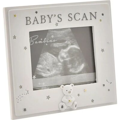 Widdop & Co. Baby Scan Photo Frame - 4 x 3 - White Resin Widdop & Co. Baby Scan Photo Frame - 4 x 3 - White Resin