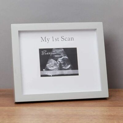 Juliana Bambino My 1st Scan Photo Frame - Grey, 4x3" Juliana Bambino My 1st Scan Photo Frame - Grey, 4x3"