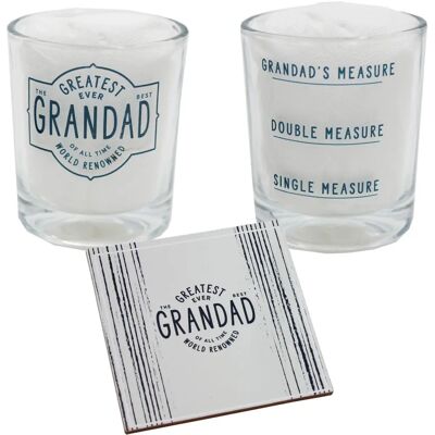 WIDDOP and Co. Greatest Grandad Ever Whisky Glass & Coaster Gift Set - Gift Set WIDDOP and Co. Greatest Grandad Ever Whisky Glass & Coaster Gift Set - Gift Set