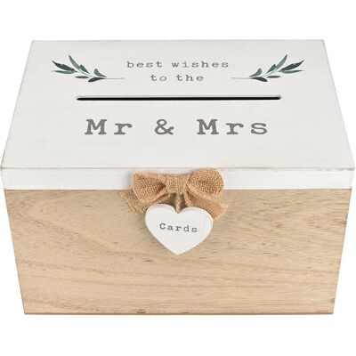 Widdop Love Story Best Wishes To The Mr & Mrs Rustic Card Box Widdop Love Story Best Wishes To The Mr & Mrs Rustic Card Box