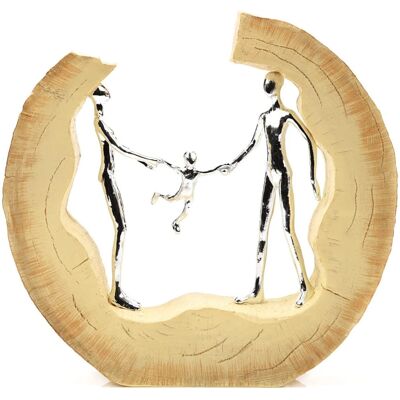 WIDDOP and Co. Hestia Family Figures In Bark - Family Ornament WIDDOP and Co. Hestia Family Figures In Bark - Family Ornament