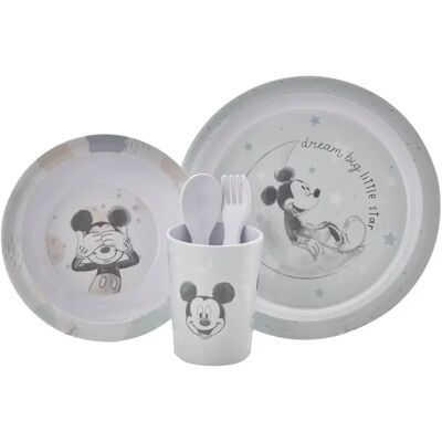 Ensemble de repas en mélamine Mickey Mouse Disney 5 pièces - Publicité Ensemble de repas en mélamine Mickey Mouse Disney 5 pièces - Publicité
