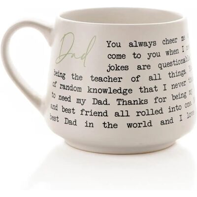 Widdop & Co. Dad Mug - Sentimental Stoneware Gift for Father Widdop & Co. Dad Mug - Sentimental Stoneware Gift for Father