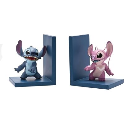 Support livres 3D Stitch & Angel - Bleu - Widdop - Publicité Support livres 3D Stitch & Angel - Bleu - Widdop - Publicité