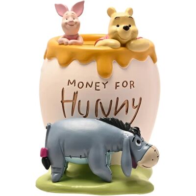 Cassa di Risparmio in Resina di Winnie The Pooh - 13cm - Porcellino Cassa di Risparmio in Resina di Winnie The Pooh - 13cm - Porcellino