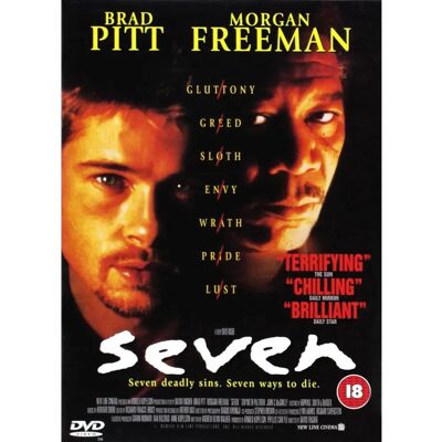 Brad Pitt Se7en DVD - Regione 2 - Certificato 18 - 1999 Brad Pitt Se7en DVD - Regione 2 - Certificato 18 - 1999