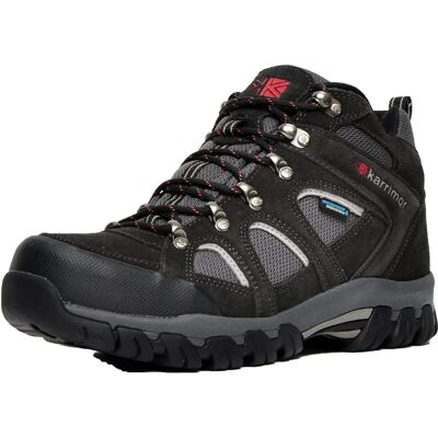 Karrimor Bodmin 4 Mid Waterproof Walking Boots - Black/Grey/Red Karrimor Bodmin 4 Mid Waterproof Walking Boots - Black/Grey/Red