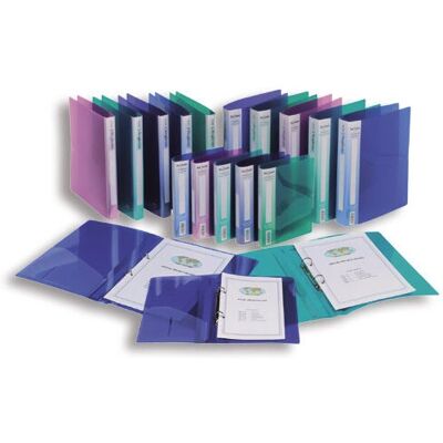 Snopake 10126 Ringbuch - Langlebig, Groß, Blau, Grün, Rose, Türkis, Violett - Ringordner Snopake 10126 Ringbuch - Langlebig, Groß, Blau, Grün, Rose, Türkis, Violett - Ringordner