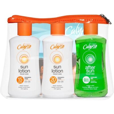 Calypso Sun Care Travel Pack - SPF 15, 20 & After Sun Calypso Sun Care Travel Pack - SPF 15, 20 & After Sun
